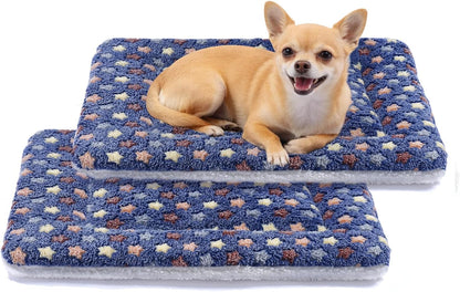 Mora Pets Cat Bed Dog Crate Pad Ultra Soft Pet Bed with Cute Star Print Washable Crate Mat for Small Dogs and Indoor Cats Reversible Fleece Dog Kennel Pad Cat Carrier Mat 14 X 17.5 Inch Grey31