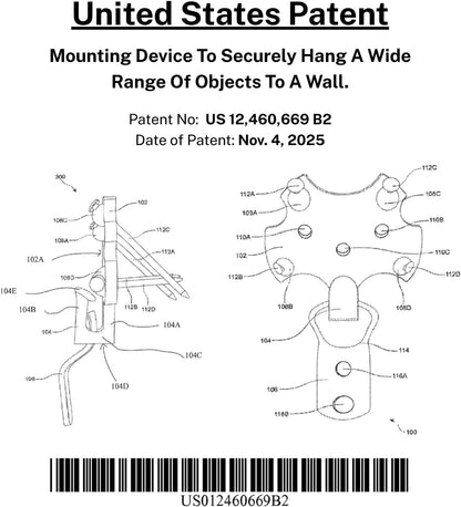 Hangsmart TV® Wall Mount NO Stud - Original & Patented Easy Install, DIY for 19-100" Tvs, Holds up to 150LBS, Fits Most LED LCD Flat Screens & Monitors, Includes Hardware9