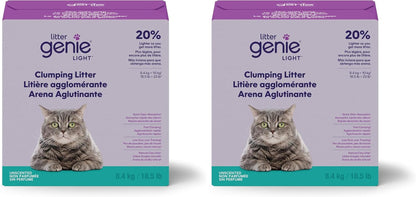 Litter Genie Light Unscented Clumping Cat Litter, 18.5 Lbs | Natural Clay Cat Litter | Fast-Clumping, Odor Control, Low Dust, Naturally Lighter11