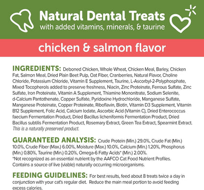 Wellness WHIMZEES Cat Dental Treats, Freshens Breath, Chicken and Salmon Flavor, 4.5 Oz Bag4
