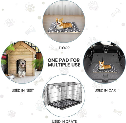 Dog Bed Pet Mat Dog Box Mat Machine Washable Grey (39X28X1.5In)4