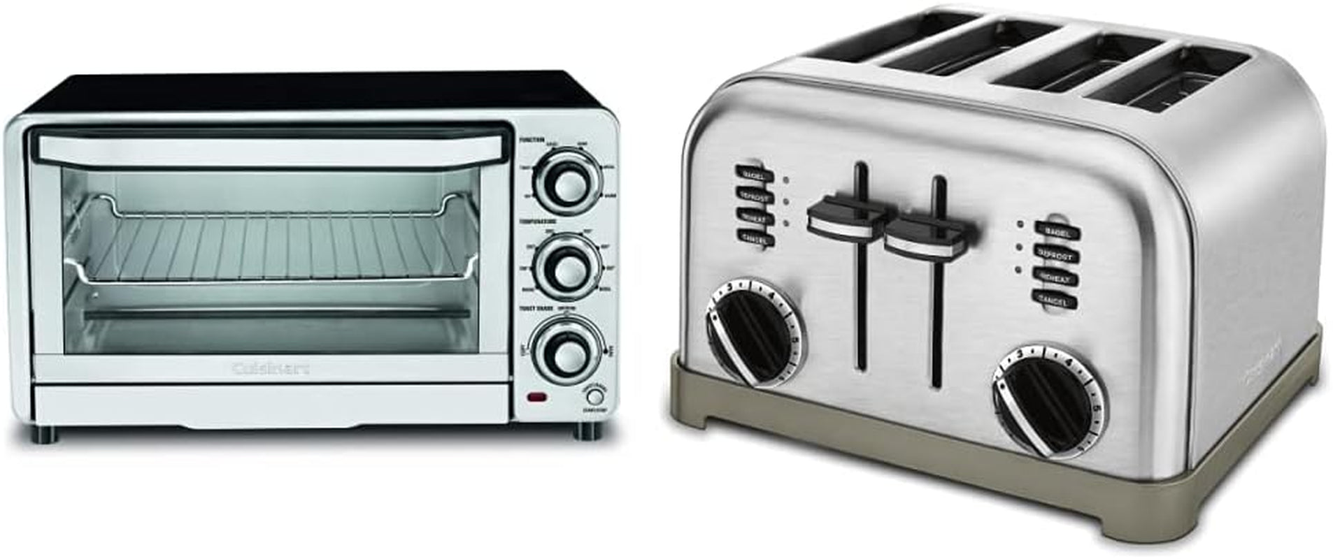 tob-40n-custom-classic-toaster-oven-broiler-17-inch-black-cpt-180p1-metal-classic-4-slice-toaster-brushed-stainless