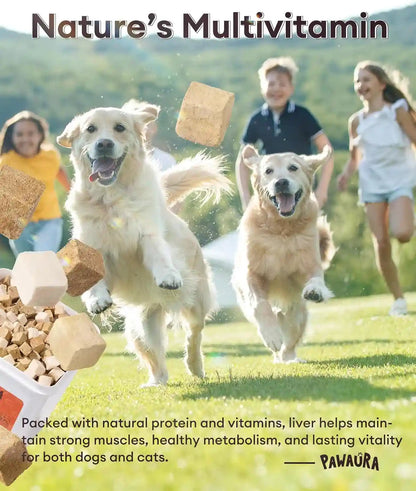 3-In-1 Freeze-Dried Mixed Liver Treats for Dogs & Cats, 17.63 Oz, Beef Liver, Chicken Liver & Chicken, Single-Ingredient Proteins, Meal Topper, Resealable Bag3