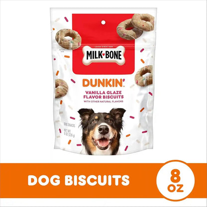 Milk-Bone Dunkin’ Vanilla Glaze Flavor Dog Biscuits with Other Natural Flavors, 8 Oz. Bag2