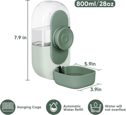 Lemtrflo 28Oz Rabbit Water Bottle Dispenser, Bunny Cage Water Bowl | Suitable for Rabbits, Guinea Pigs, Ferrets, and Other Small Pets4