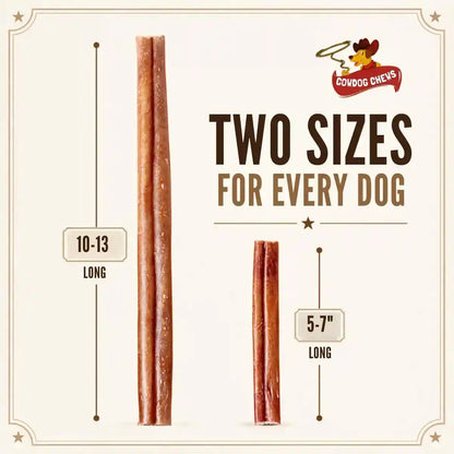 Cowdog Chews Beef Bully Stick: Odor-Free, Fully Digestible Beef Collagen Chews (5-7", 10 Count) - Natural, Grain-Free, Long-Lasting Collagen Bully Stick Substitute for All Dog Breeds2
