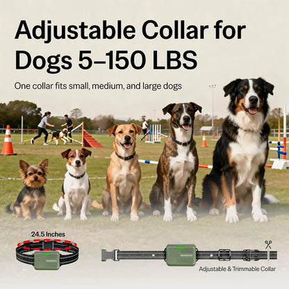 Safeshock (Latest Version) - Dog Shock Collar with Remote Control, 4500FT Range Shock Collar for Dogs & Training Collar, Waterproof, Beep & Vibration First, Rechargeable for Small Medium Large Dogs5