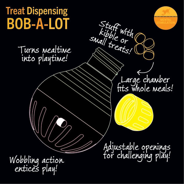 Starmark Treat Dispensing Bob-A-Lot Small Dog Interactive Feeder Toy7