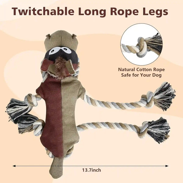 IOKHEIRA Dog Toys for Aggressive Chewers,Tough Indestructible Dog Toys,Squeaky Toys for Large Dogs,Durable Dog Chew Toys (Auburn)2