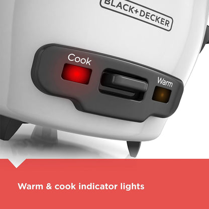 BLACK+DECKER 4-Slice Toaster Oven, TO1313SBD, Even Toast, 4 Cooking Functions Bake, Broil, Toast & 3-Cup Rice Cooker, RC503, 1.5-Cup Uncooked Rice, Steaming Basket6