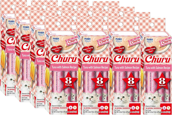 INABA Churu Lickable Purée Natural Cat Treats Gift Box - Chicken Recipe, 8 Tube Gift Box18
