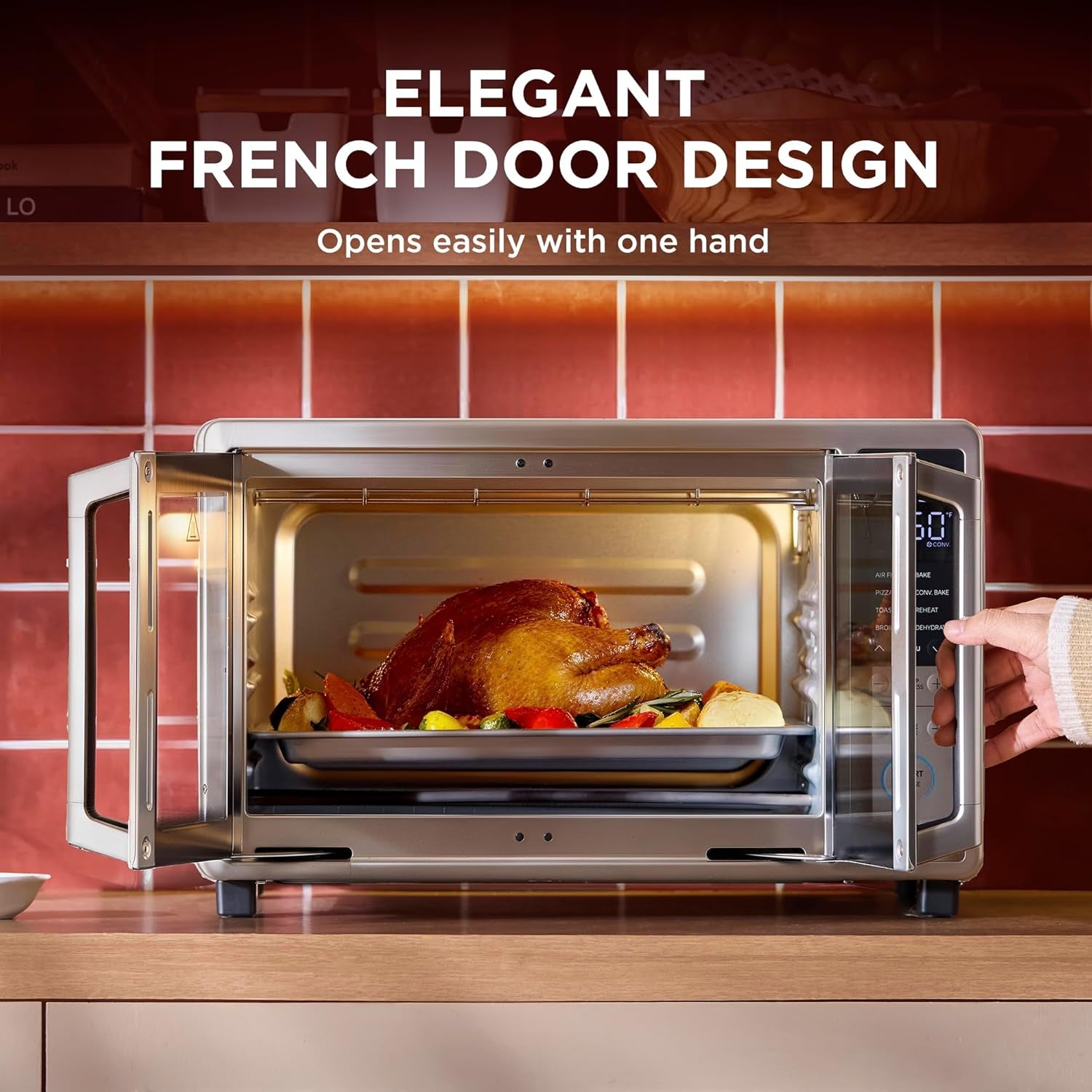 midea-flexify-slim-8-in-1-french-door-toaster-oven-air-fryer-combo-25qt-compact-countertop-oven-with-infrared-speedheat-stainless-steel