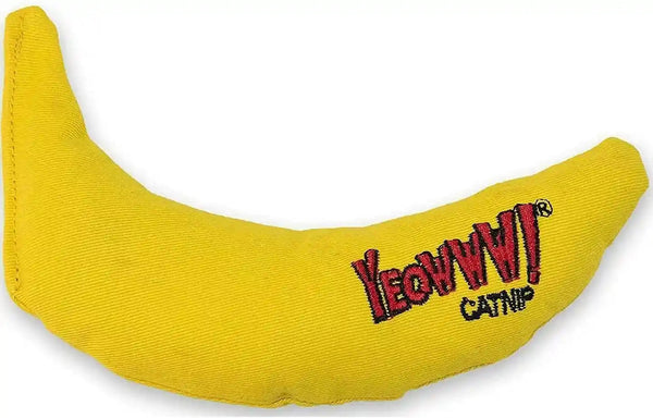 YEOWWW! Duckyworld 100% ORGANIC CATNIP Leaf & Flower Cat Toy BANANA 3 PACK2