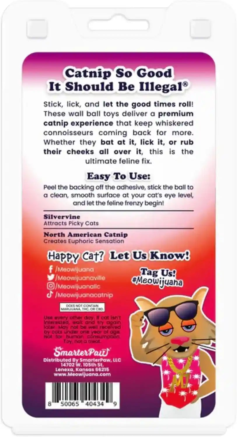 meowijuana-stick-n-lick-catnip-balls-2-pack-purrple-passion-stickable-catnip-valerian-root-balls-for-cats-2-pack-calming-enrichment-for-anxious-cats-organic-north-american-grown
