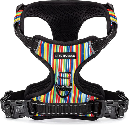 Lucky Love Dog No Pull Dog Harness, Adjustable and Easy to Walk, Cute Patterned Harness for Medium Male & Female Dogs - Blackbird, Medium5
