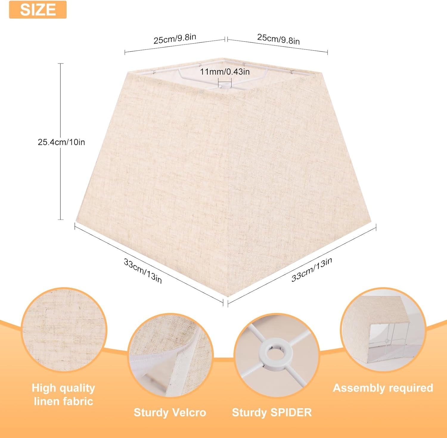 lamp-shades-set-of-2-8x8top-13x13bottom-10-height-beige-square-lampshades-replacement-lamp-shades-natural-linen-hand-crafted-for-table-lamps-floor-lamps-pendent-light-assembly-required