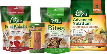 Wild Harvest Hamster and Gerbil Advanced Nutrition Diet, 4-Pound, Multicolor, One Size (E1950W), 4 Pounds8