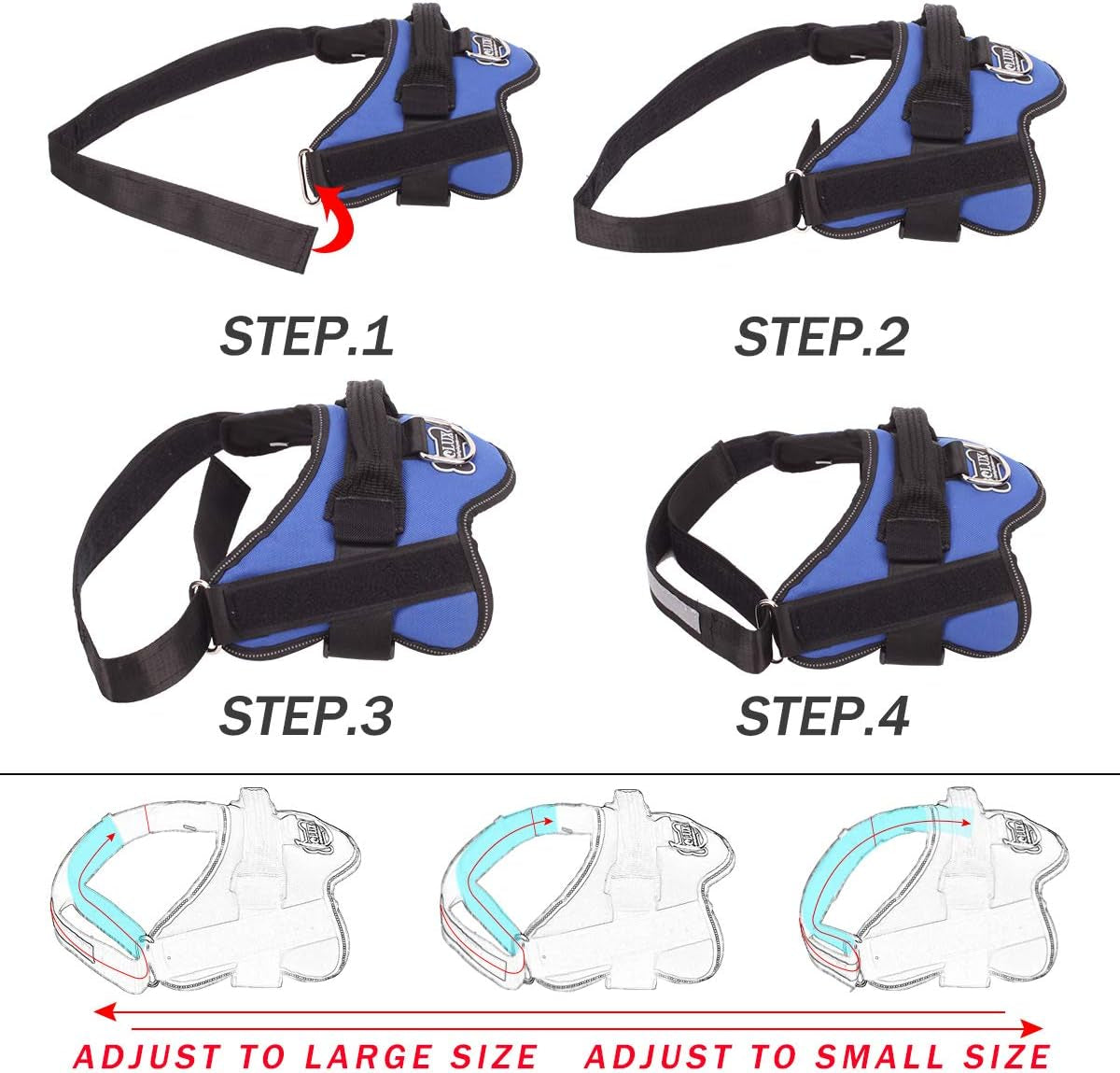 dog-harness-no-pull-reflective-dog-vest-breathable-adjustable-pet-harness-with-handle-for-outdoor-walking-no-more-pulling-tugging-or-choking-blue-s