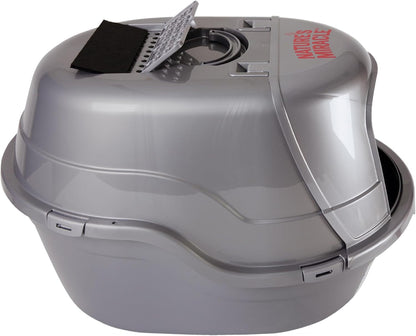 Nature'S Miracle Hooded Flip Top Cat Litter Box with Charcoal Filter | Easy to Clean with Flip Top & Simple Latches, Charcoal Filter Absorbs Odor, Non-Stick Surface Prevents Litter Build-Up2