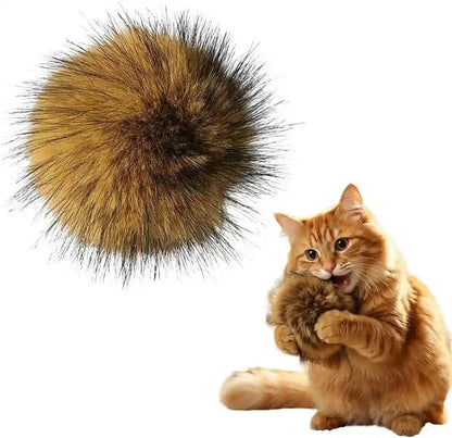 Cat Toy Faux Rabbit Fur Ball,2026 New Soft Rabbit Fur Catnip Balls,Fluffy Catnip Toy for Indoor Cats,Washable & Fun to Chase for Exercise and Bonding (Ball/3Pcs)11
