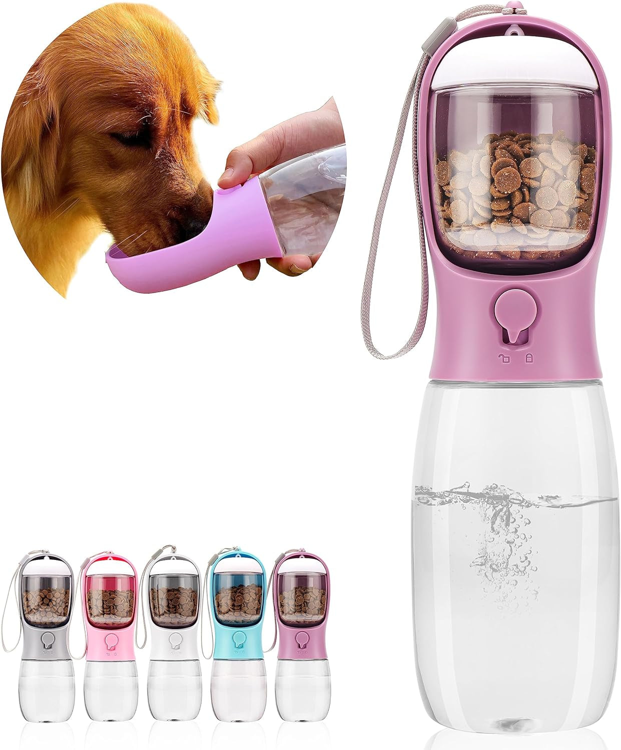 dog-water-bottle-with-food-container-portable-leak-proof-pet-water-dispenser-for-walking-hiking-travel-puppy-essentials-accessories-for-small-large-dogs-dog-gifts-10oz-15oz-19oz
