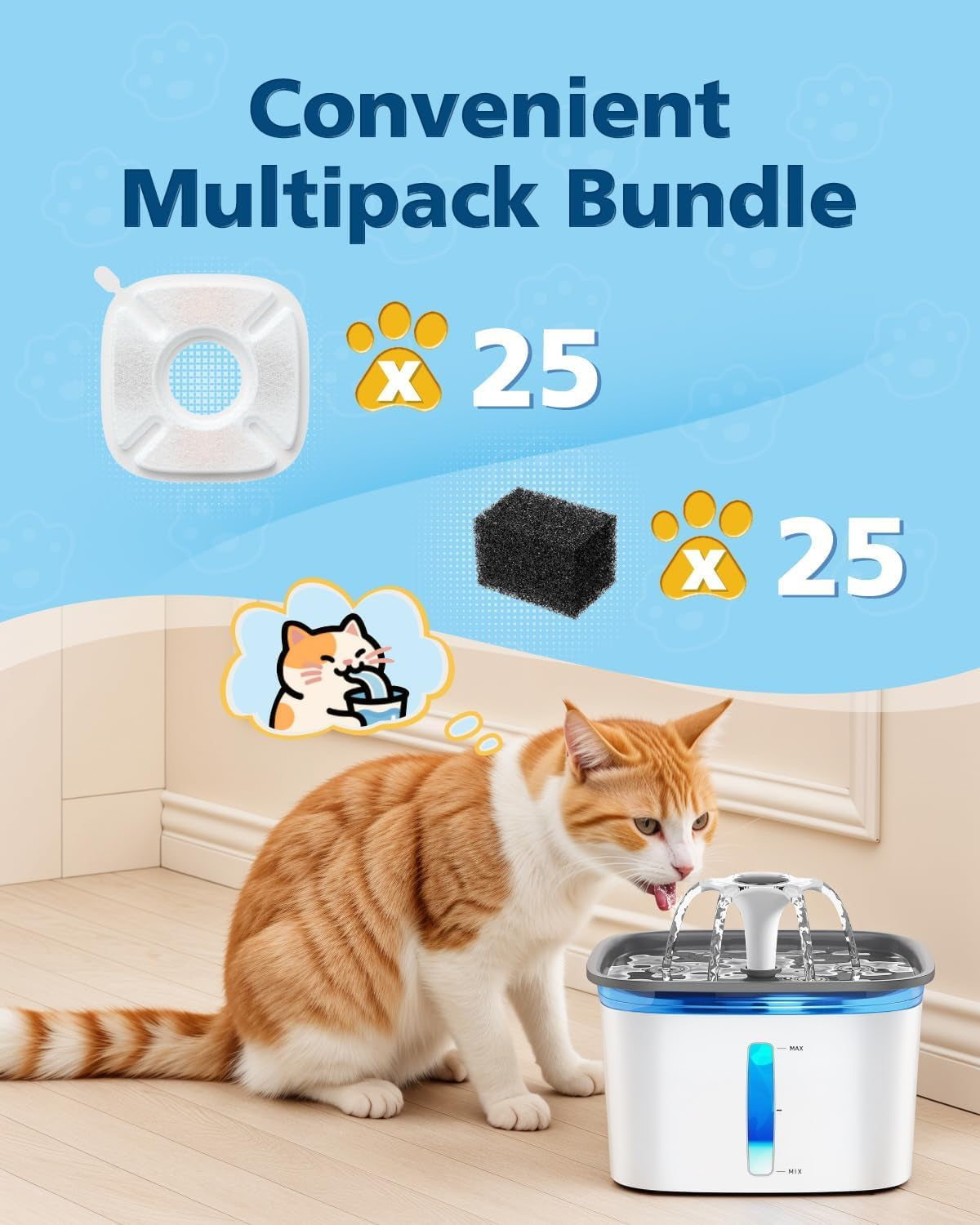 50-pcs-cat-water-fountain-filters-for-veken-95oz-67oz-135oz-pet-fountain-dog-water-fountain-automatic-dog-water-dispenser-25-pcs-pet-fountain-filter-replacement-25-pcs-pre-filter-sponges