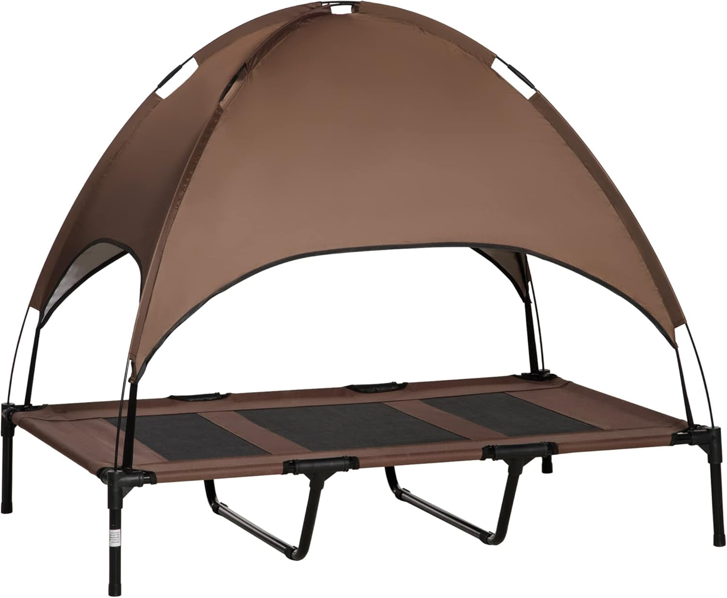 pawhut-elevated-portable-dog-cot-cooling-pet-bed-with-uv-protection-canopy-shade-48-inch-large-pet-bed-outdoor-dog-cot-uv-protection-shade-camping
