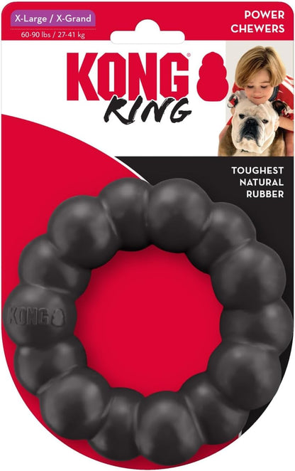 KONG Extreme Ring - Durable Natural Rubber Ring Toy for Healthy Chewing Habits - Chew Toy Supports Dog Dental Health - Dog Toy Supports Instincts during Playtime - for XL Dogs9
