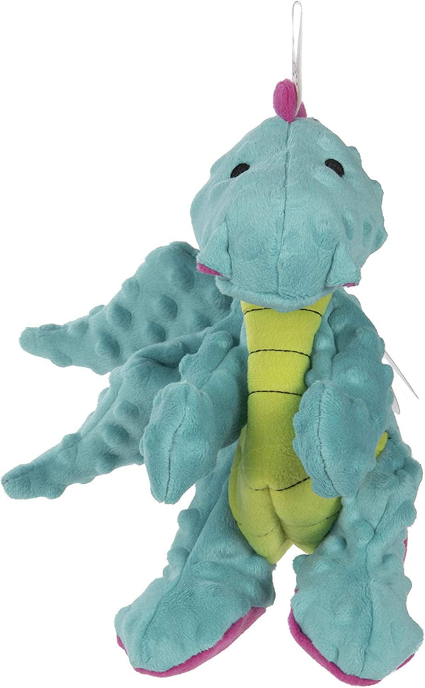 Godog Bubble Plush Dragons Squeaky Dog Toy, Chew Guard Technology - Coral, Large16