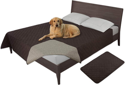Easy-Going 100% Waterproof Dog Bed Cover, Non-Slip Pet Blanket for Furniture, Washable Couch Cover, Repleasement Sofa Cover (68X82 In,Gray)26