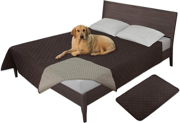 Easy-Going 100% Waterproof Dog Bed Cover, Non-Slip Pet Blanket for Furniture, Washable Couch Cover, Repleasement Sofa Cover (68X82 In,Gray)26
