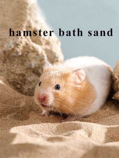Hamster Bath Sand, 3Lb Dust Free Desert Sand or Potty Litter Sand for Hamster Chinchillas Gerbil Syrian Mice Small Animals(Beige)2