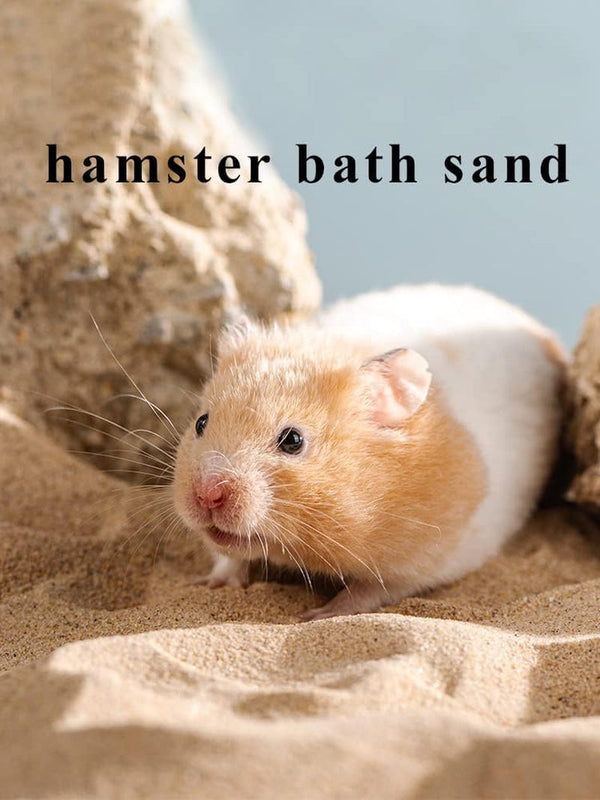 Hamster Bath Sand, 3Lb Dust Free Desert Sand or Potty Litter Sand for Hamster Chinchillas Gerbil Syrian Mice Small Animals(Beige)2