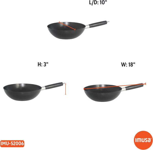 9.5 Inch Carbon Steel Nonstick Wok with Cool-Touch Handle, Black | Cool-Touch Handle, Ideal for Stir Fry, Great for Everyday Meals7