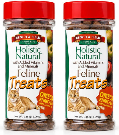 Bench & Field Holistic Natural Healthy Kitty Cat Treats | Crunchy Fish-Shaped Bites | Delicious Seafood Flavored Snack, 3-Ounce (Pack of 3 Bottles)10