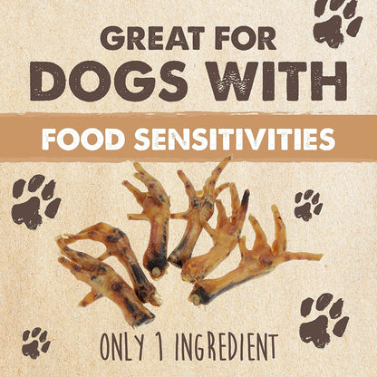 Mighty Paw Naturals Chicken Feet Dog Treats, Single Ingredient, 30 Pack | High Protein, Glucosamine & Chondroitin, Supports Joint Health, for Puppies, Slow-Dried, Grain-Free, Low Odor7