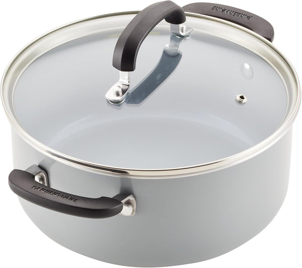 Ecoadvantage Ceramic Nonstick Cookware/Pots and Pans Set, 13 Piece - Gray10