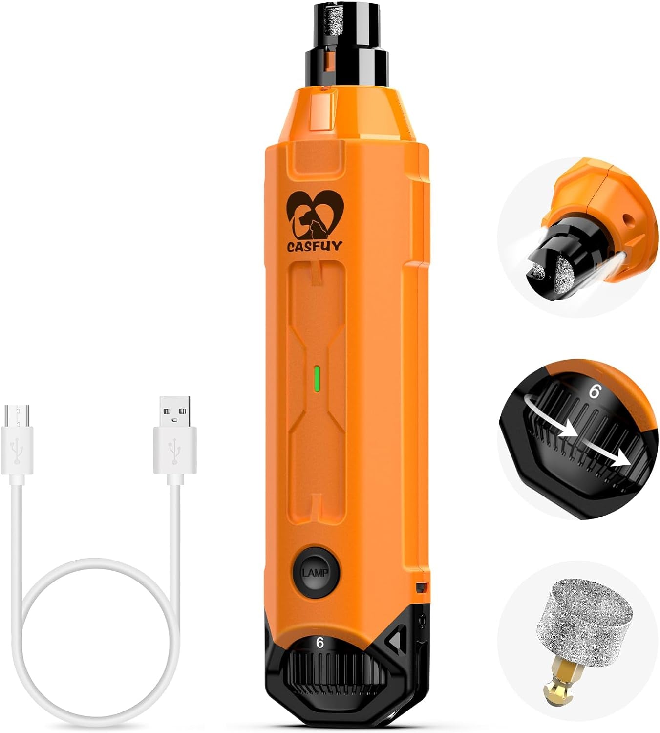 casfuy-6-speed-dog-nail-grinder-newest-enhanced-pet-nail-grinder-super-quiet-rechargeable-electric-dog-nail-trimmer-painless-paws-grooming-smoothing-tool-for-large-medium-small-dogs-blue
