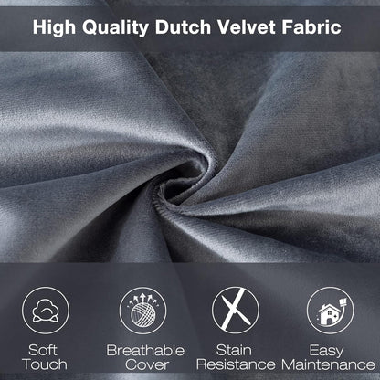 3 Ft Bean Bag Chair,Large Bean Bag Chairs for Adults,3 Foot,Dark Grey | Memory Foam Filling,Bean Bag Sofa for Living Room,Ultra Soft Velvet Fabric,Pull-Handle,Side-Pocket4