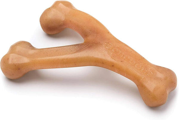 Benebone Wishbone Durable Dog Chew Toy for Aggressive Chewers, Real Chicken, Made in USA, Medium, for All Breed Sizes1