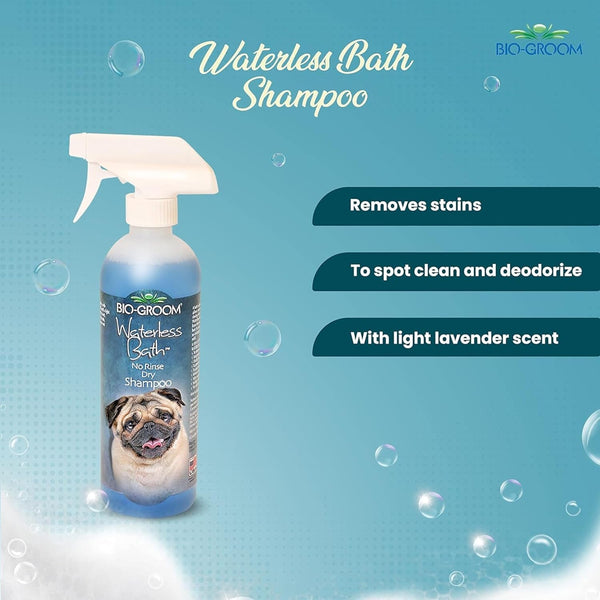 Bio-Groom Waterless Dog Shampoo - Tearless, No-Rinse, Dog Bathing Supplies, Puppy Wash, Cat Grooming Supplies, Cruelty-Free, Product Made in USA, Dry Shampoo Spray - 16 Fl Oz 1-Pack3