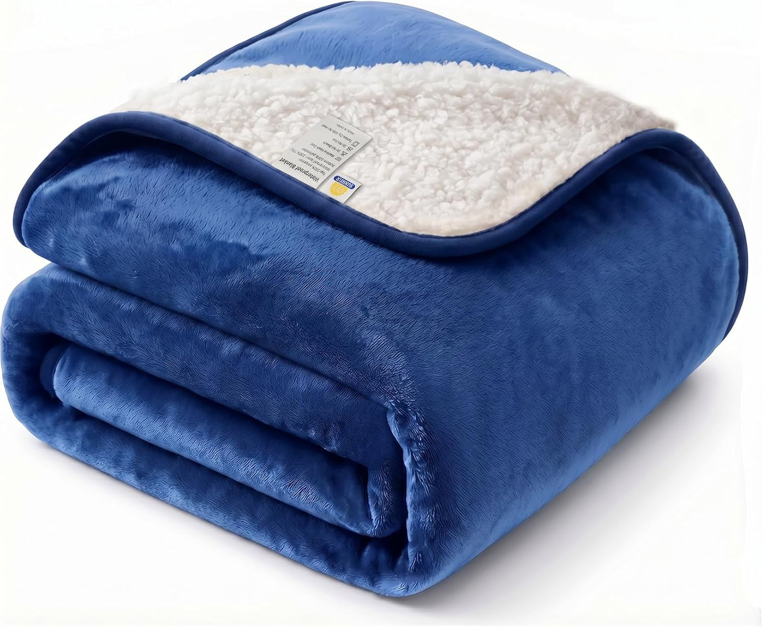 sunheir-waterproof-dog-blankets-for-small-dogs-reversible-sherpa-fleece-thick-puppy-blanket-leakproof-spill-proof-pet-blanket-for-cat-bed-couch-furniture-protector-travel-camping-25x35-grey