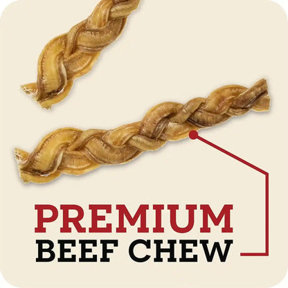 Redbarn Pet Products All Natural 5"-8" Braided Bully Sticks for Small & Large Dogs - Healthy Long Lasting Beef Chews Variety Party Pack - Single Ingredient Low Odor Rawhide Free - 8 Oz Bag3
