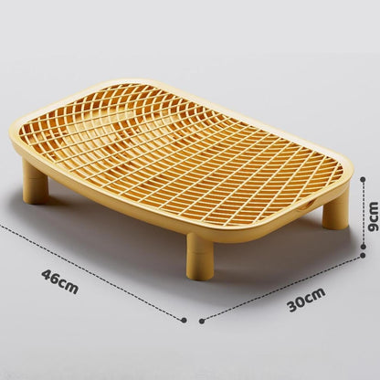 Cat Litter Ramp Kitten Litter Box Footboard for Living Room Bedroom Bathroom with Filter Function Easy Clean (Green)3