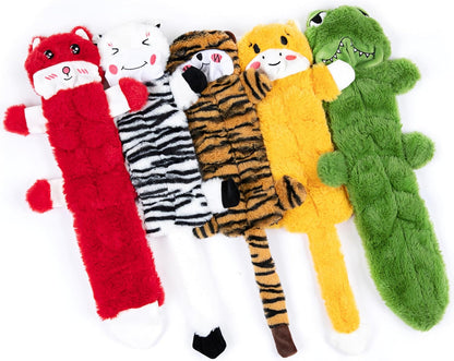 Nocciola Dog Squeaky Toys, 5 PCS Crinkle Plush Dog Toys, No Stuffing Dog Toys for Small Medium Large Dogs, Stuffless Puppy Toys for Boredom8