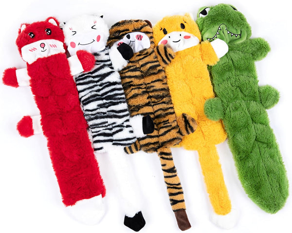 Nocciola Dog Squeaky Toys, 5 PCS Crinkle Plush Dog Toys, No Stuffing Dog Toys for Small Medium Large Dogs, Stuffless Puppy Toys for Boredom8