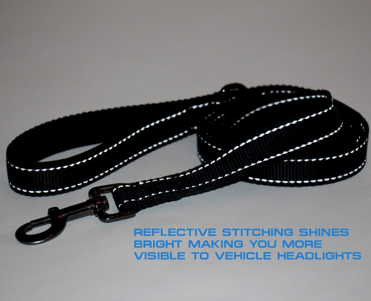max-and-neo-double-handle-traffic-dog-leash-reflective-donates-to-dog-rescue-black-6-ft