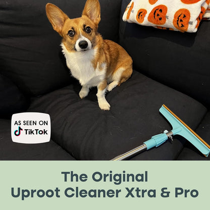 Uproot Clean Pro Bundle: Pet Hair Removal Tool & Carpet Rake W/T 60" Handle | Reusable Pet Hair Removal Set: Scrape Easy the Cat & Dog Fur from Carpets, Rugs, Cat Bed, Car Trunk & More. Patented Design7