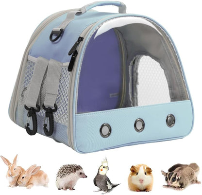 Guinea Pig Carrier Backpack, Clear Bubble Window Backpack for Guinea Pig, Bunny Rat Bird (Black, Carrier)12