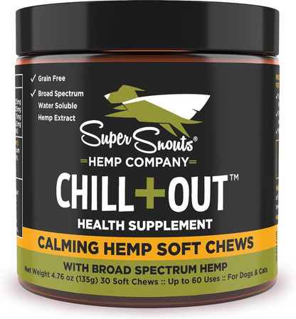 Chill + Out– 30 Soft Chews – Calming Chews for Dogs and Cats Help Maintain Your Pet’S Emotional Balance – Made in the USA1